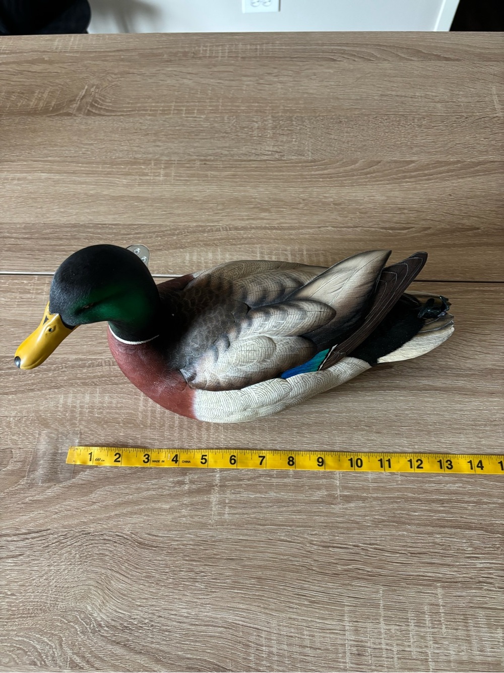 Vintage Large Danbury Mint George Kruth Mallard Duck Decoy Figurine - Picture 7 of 8